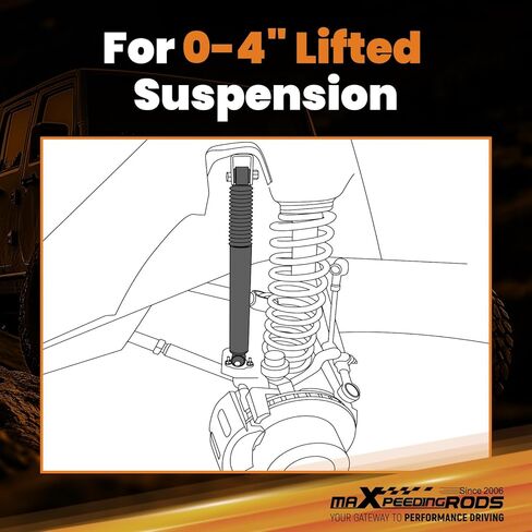 maXpeedingrods 0-4" Front Lift Shock for Chevy Silverado/GMC Sierra 2500/3500 HD 2001-2010 in Saudi Arabia