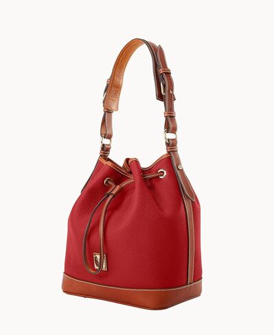 Dooney & Bourke Shoulder Bags, Pebble Grain Drawstring Leather Bucket Bags for Women in Saudi Arabia