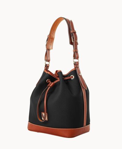 Dooney & Bourke Shoulder Bags, Pebble Grain Drawstring Leather Bucket Bags for Women in Saudi Arabia
