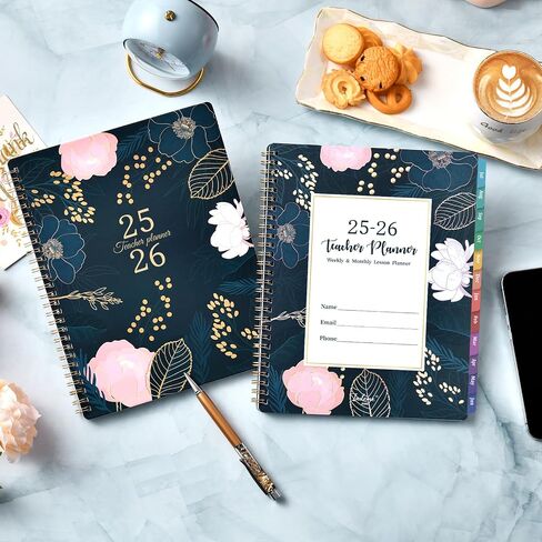 Teacher Planner 2024-2025 - Teacher Planner 2024-2025 Academic Year, Jul 2024 - Jun 2025, 8" x 10", Weekly & Monthly Lesson Planner, Academic Lesson Planner with Holidays, Printed Tabs & Quotes in Saudi Arabia