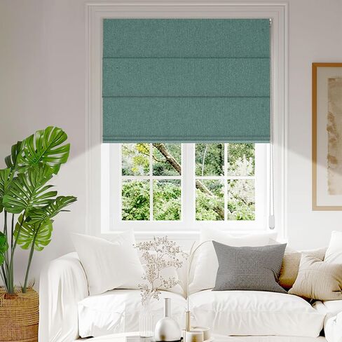 بيريسا الكتان ظلال رومانية للنوافذ ، الستائر الرومانية الرومانية ، الغرفة المعزولة الحرارية الظلال ظلال نافذة غرفة غرفة المعيش in Kuwait