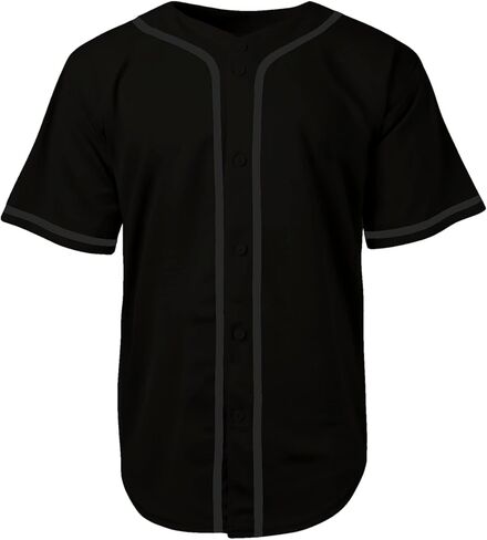 Men's Baseball Jersey Button Down Premium Hip Hop T Shirts Sports Uniform in Saudi Arabia