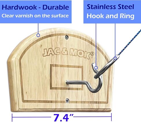 Deluxe Hook and Ring Toss Game, Outdoor Indoor Target Toss Game Set, Throwing Toys for Family, Party Games in Saudi Arabia
