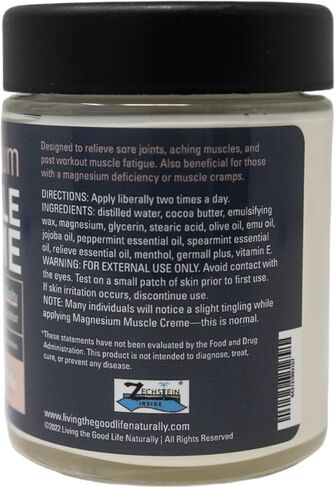 Magnesium Muscle Creme - 4oz in Saudi Arabia