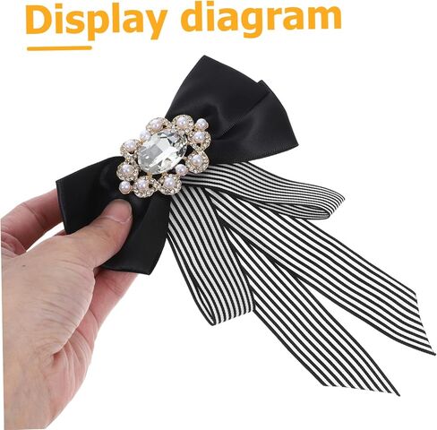 1pc bow tie للارتداء الأسود أبيض مخطط مخططي ملحق ربطة عنق المقصورة لفساتين القمصان مواد متينة in Kuwait