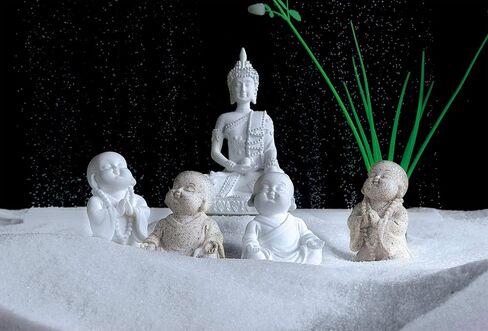 تمثال الأسماك البوذا السمكية البسيطة من الحجر الرملي بودا بودا مونك ديكور Zen Decor in Saudi Arabia