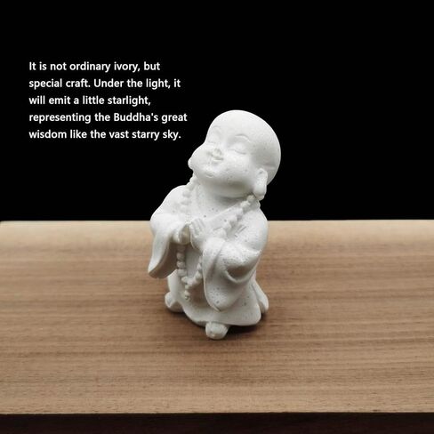 Carefree Fish Buddha Statue Minimalist Sandstone Buda Ornament Monk Figurine Zen Decor Bring Home a Ray of Sunshine in Kuwait