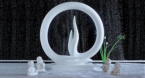 تمثال الأسماك البوذا السمكية البسيطة من الحجر الرملي بودا بودا مونك ديكور Zen Decor in Saudi Arabia
