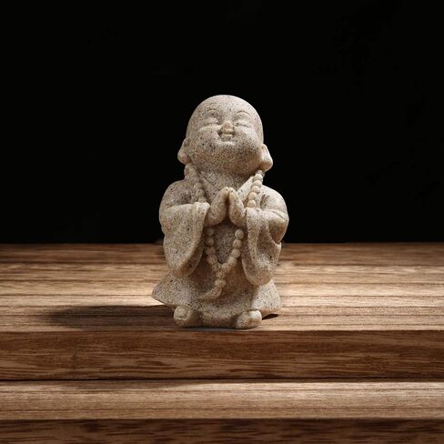 تمثال الأسماك البوذا السمكية البسيطة من الحجر الرملي بودا بودا مونك ديكور Zen Decor in Saudi Arabia