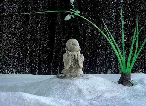 تمثال الأسماك البوذا السمكية البسيطة من الحجر الرملي بودا بودا مونك ديكور Zen Decor in Saudi Arabia