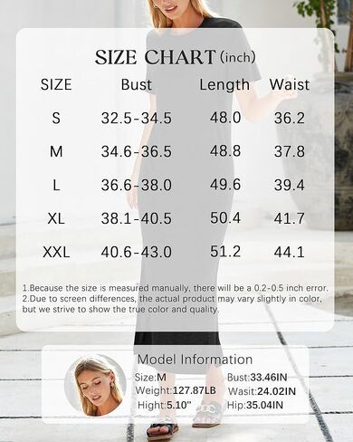 Arach&Cloz Women's Wool Blend Lightweight Summer Casual T Shirts Maxi Dress 2025 in Saudi Arabia
