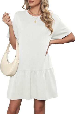HiMONE Summer Dress for Women 2025 Cute Babydoll with Pockets Loose Fit Casual Dresses XS-2XL in Saudi Arabia