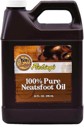 زيت Neatsfoot النقي بنسبة 100 ٪ من Fiebing 32 أوقية - حافظة جلدية طبيعية - رائعة للأحذية والقفازات البيسبول والسروج والمزيد in Saudi Arabia