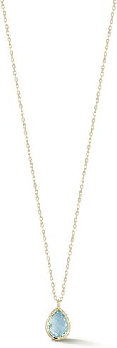 MATEO New York 14kt Bezel Pear Drop Necklace in Kuwait