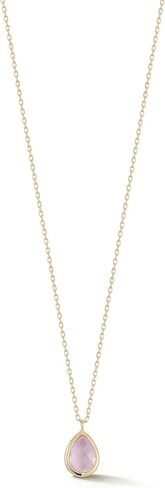 MATEO New York 14kt Bezel Pear Drop Necklace in Kuwait