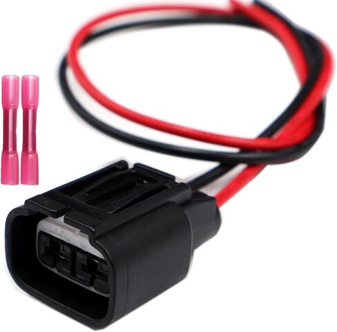 2-Way Radiator Cooling Fan Connector Compatible with 2012-2018 Honda Civic Wiring Harness Plug 7287-0179 in Saudi Arabia