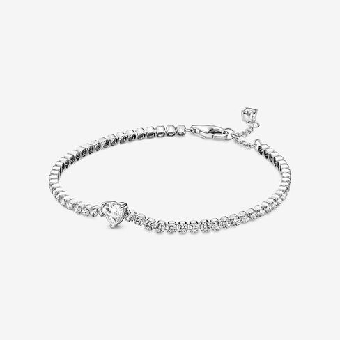 سوار سلسلة ثعبان من Pandora Moments Halo Clasp - سوار ساحر للنساء - سحر لحظات متوافقة - يتميز بالفضة الاسترليني والزركونيا المكعبة - هدية عيد الأم مع صندوق هدايا - 6.3 بوصة in Kuwait
