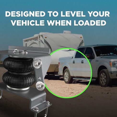 مجموعة تعليق الأكياس الهوائية A5000 للفترة 2001-2010 Chevy Silverado و GMC Sierra 2500HD و 3500 2WD و 4WD (يحل محل Torque TR2250As و Firestone 2250 و Air Lift 57275)-AA222500 in Kuwait