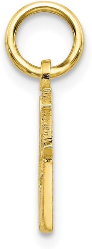 Solid 10K Yellow Gold Best Friend Charm (0.83 x 0.71 Inches) in Saudi Arabia