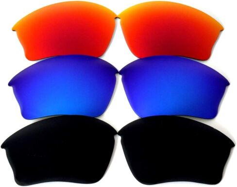 عدسات استبدال Galaxy لـ Oakley Half Jacket XLJ أسود/أزرق/أحمر مستقطب in Saudi Arabia