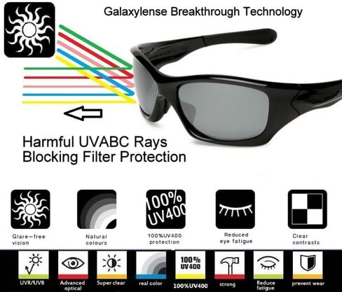 Galaxy Replacement lenses For Oakley Holbrook XL OO9417 (Not Holbrook LX or Holbrook) Polarized Multi Color (Blue) in Saudi Arabia