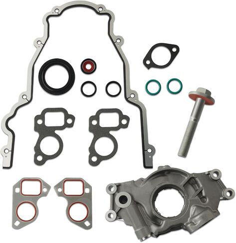 M295HV كمية عالية من مضخة الزيت مجموعة متوافقة مع 1998-2020 Chevy Silverado Silverado Stuburban Avalanche Trailblazer Express GMC Sierra Yukon Cadillac Escalade CTS Hummer H2 H3 4.8L 5.3L 6.0L استبدال 1269635777777777 in Kuwait