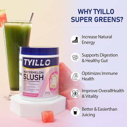 مسحوق Super Greens و Greens Superfood Powder مناعة ودعم الجهاز الهضمي مع Spirulina & Chlorella ، خالية من الغلوتين ، نباتي ، إغاثة من الأمعاء للنساء والرجال 30 حصص in Saudi Arabia