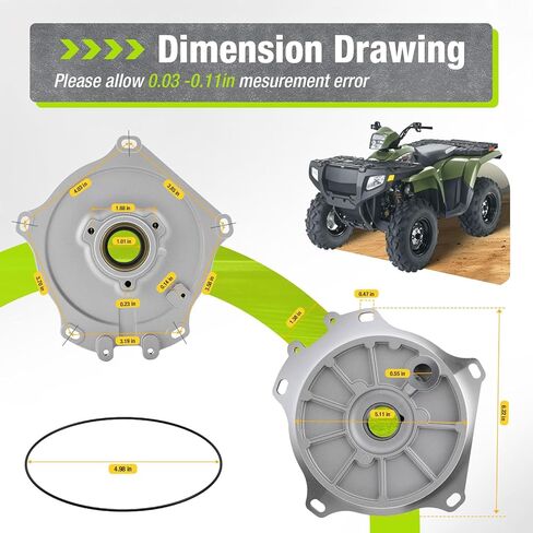 3089248 صفيحة ثابتة وختم حلقة O-Ring لـ Polaris Ranger 400 425 500 Sportsman 400 450 500 Scrambler 500 Hawkeye 400 ATP 500 in Saudi Arabia
