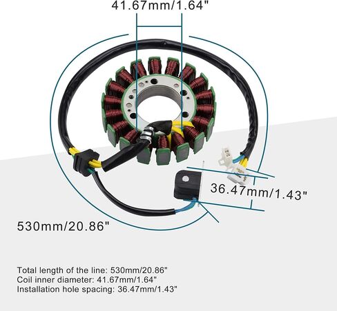 Goofit 18 Poles Magneto Stator Coil Replaction لـ 250cc 260cc CN250 CH250 Elite Roketa Water Engine ATV Scooter Engine in Saudi Arabia