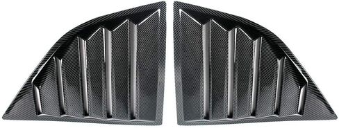 IKON MOTORSPORTS, Window Scoops Fits 2008-2023 Dodge Challenger, XE V2 Style Carbon Fiber Print PP Window Vents Guards in Kuwait