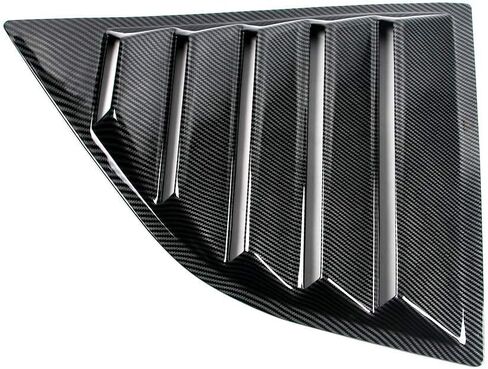 IKON MOTORSPORTS, Window Scoops Fits 2008-2023 Dodge Challenger, XE V2 Style Carbon Fiber Print PP Window Vents Guards in Kuwait