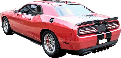 IKON MOTORSPORTS, Window Scoops Fits 2008-2023 Dodge Challenger, XE V2 Style Carbon Fiber Print PP Window Vents Guards in Kuwait