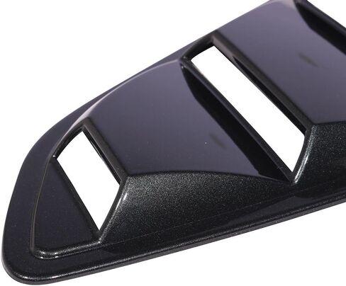 نافذة متوافقة مع 2015-2022 فورد موستانج ، على نمط المصنع غير مصفولة بغطاء الجانب السوداء PP من قبل Ikon Motorsports in Kuwait