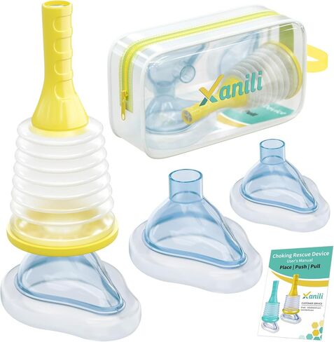 Choking Rescue Device for Kids and Adults, Anti-Choking Device with 3 Mask Sizes, Portable Airway Suction Device - Home Kit in Saudi Arabia