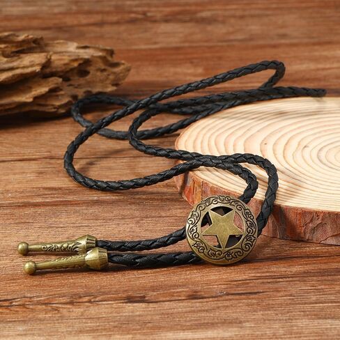 رجال بولو التعادل الأصلي رعاة البقر الرجعية الثور Longhorn Bola العلاقات يدويا أزياء الأزياء المصنوعة يدويًا in Kuwait