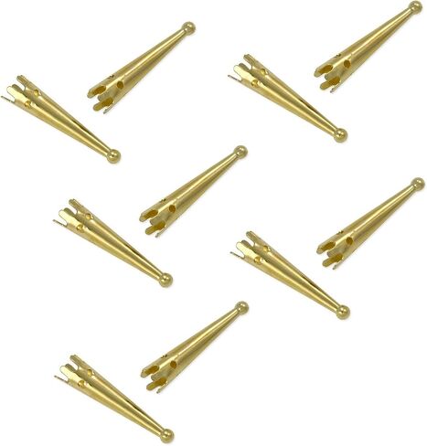 JewelrySupply Gold Color Bolo Tips - 28mm with Scalloped Edge Design (10-Piece Set) in Saudi Arabia