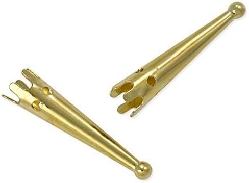 JewelrySupply Gold Color Bolo Tips - 28mm with Scalloped Edge Design (10-Piece Set) in Saudi Arabia