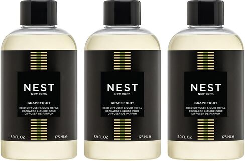 NEST New York Reed Diffuser Liquid Refill Bundle, Bamboo - Includes Three 5.9 fl oz Refill Bottles in Saudi Arabia