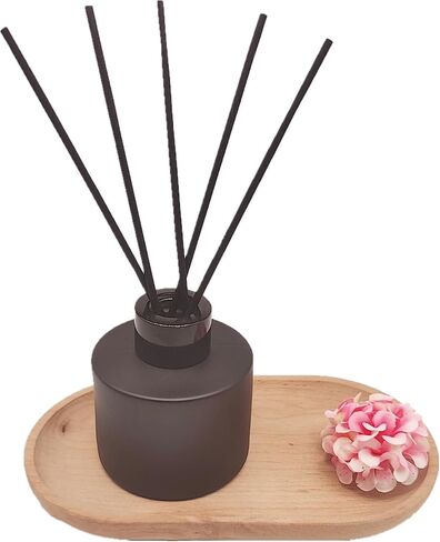زجاجة موزع القصب 4pcs ، جرة الزجاج الأسود الفارغ الفارغ ، حاوية استبدال العطور 100 مل (4 ، مربع) in Kuwait