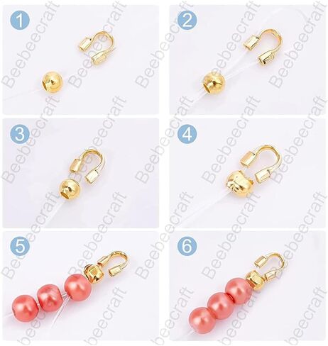 Beebeecraft 1 صندوق 40 قطعة سلك جارديان 925 الفضة الاسترليني U شكل سلك الحرس الحلقات 0.6 مللي متر حامي الموضوع لصنع المجوهرات القرط سوار القلائد in Saudi Arabia