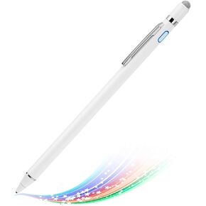 Stylus Pencil for Amazon Fire HD 10 Pen, EDIVIA Active Stylus Pen with 1.5mm Ultra Fine Metal Tip Pen Stylus for Amazon Fire HD 10 Drawing and Sketching Pencil,White