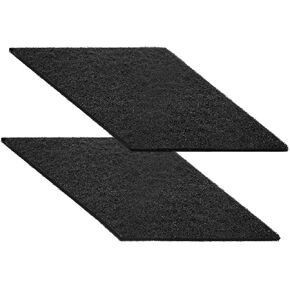 38780 22" Oil Splash Pad ，Square No-Splatter Pad Fits Most Oil Drains Anti Splash Oil Change Mat for Car Changing Oil Transmission Drain Pan, Black （2 pcs）