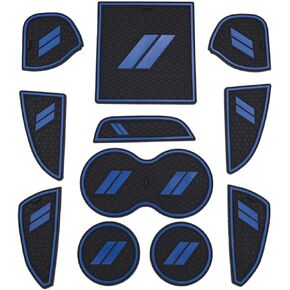 Anti Dust Decal Coaster Mat Insert Tray Set for Dodge Challenger 2015-2023 Cup Holder Center Console Liner Mat Pocket (Set of 11)