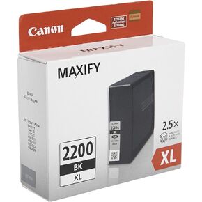 Canon PGI-2200XL Pigment Black Ink Tank Compatible to IB4120, MB5420, MB5120, IB4020, MB5020, MB5320