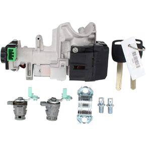 MOTOKU Complete Set Ignition Switch Cylinder Door Lock with 2 Keys for 02-06 Honda CRV