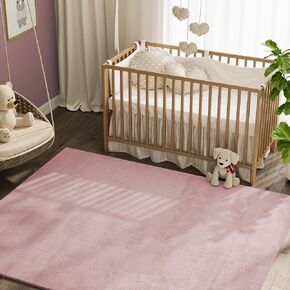 jinchan Solid Plush Runner Rug 2x5 Performance Shaggy Rug Washable Rug Hallway Rug Soft Rug Modern Faux Faux Wool Rug Cozy Non Slip Carpet for Bedroom Laundry Room Living Room Kids Nursery Ivory