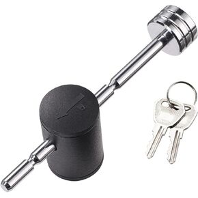 CZC AUTO Trailer Tongue Coupler Lock Adjustable Trailer Coupler Pin Lock, Dia 1/4 Inch, 3 Inch Effectice Length Fits 1 Inch to 3 Inch Latch-Type Coupler for Towing Boat Truck RV Car Trailer