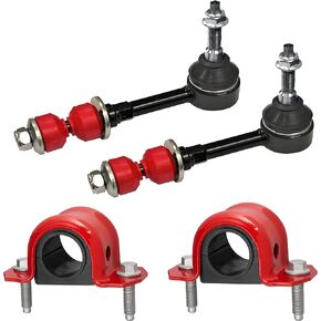 6 PC Front Sway Bar Link Kit + Code Red EXTREME Bracket/Bushing Kit FITS Ram 2500 3500 4WD 2003-2005, K80885