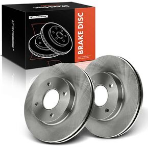 A-Premium 10.15 inch (258mm) Front Vented Disc Brake Rotors Compatible with Select Ford Models - Focus 2000 2001 2002 2003 2004, Excluding SVT Models, 2-PC Set