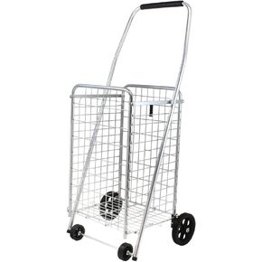 Faucet Queens 4 N Shop Cart Pop On Wheels للتجميع السريع، فضي in Saudi Arabia